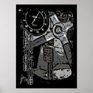 Retro Racing oldtimer — Grafisch ontwerp Poster
