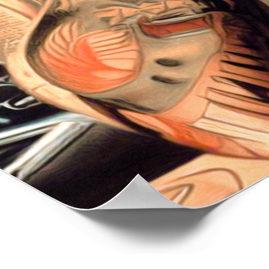 Retro Racing Pin-up Poster (Hoek)