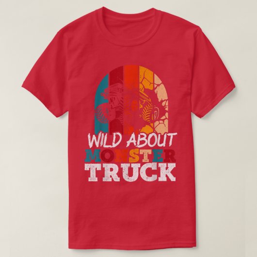 Retro Racing Race  Monster Truck T-shirt (Design voorkant)