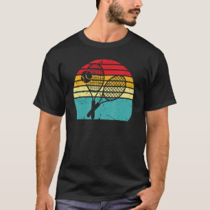 Retro Racquet Ball Tennis Player Graphic Gag T-shi T-shirt