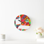 "Retro Rad" Art Wall Klock Round Ronde Klok (Huis)