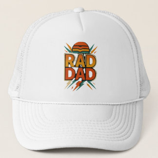 Retro Rad Dad - zonsondergang Lightning Bolt Desi Trucker Pet
