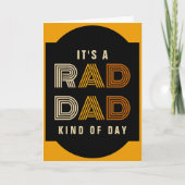 Retro Rad Papa Happy Vaderdag Bedankkaart (Voorkant)