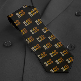 Retro Rad Papa Patroon Zwart Stropdas