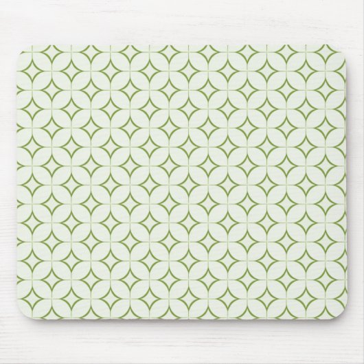 Retro Radiance Mousepad, Olive Green Muismat (Voorkant)
