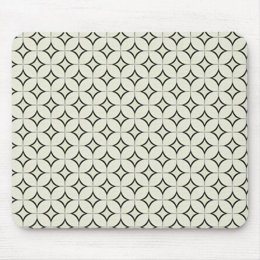 Retro Radiance Mousepad, zwart Muismat (Voorkant)
