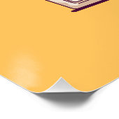 Retro Radio Boombox Perfect Poster (Hoek)