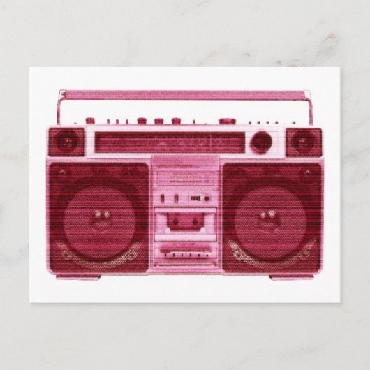 retro radio briefkaart (Voorkant)