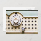 Retro radio briefkaart (Voorkant / Achterkant)