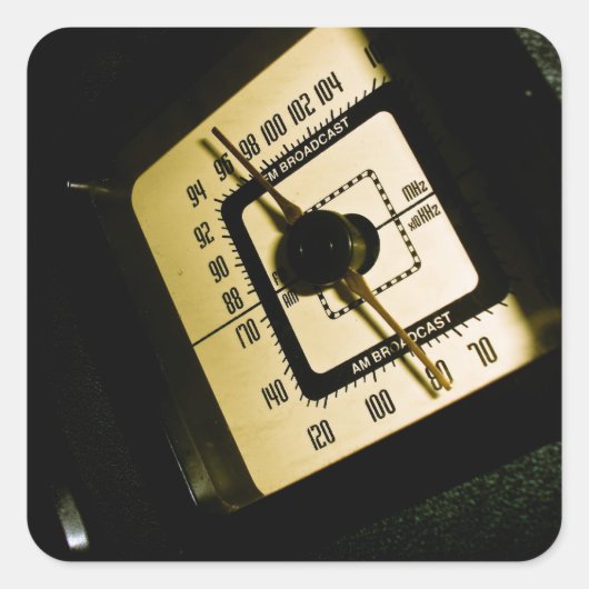 Retro Radio Dial 01 Sticker (Voorkant)