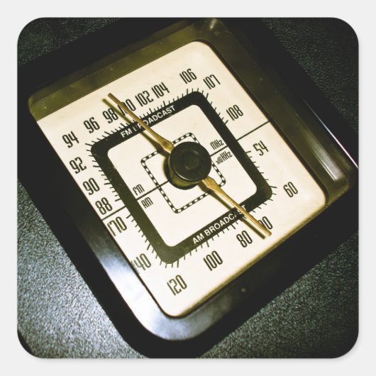 Retro Radio Dial 03 Sticker (Voorkant)