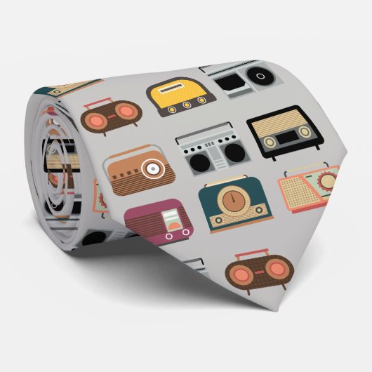 retro radio elegant  hipster stijve stropdas (Opgerold)