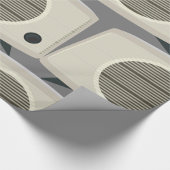 Retro  radio Mid-Century Modern Audio Cadeaupapier