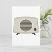Retro  radio Mid-Century Modern Audio Kaart (Staand voorkant)