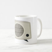 Retro  radio Mid-Century Modern Audio Koffiemok (Voorkant rechts)