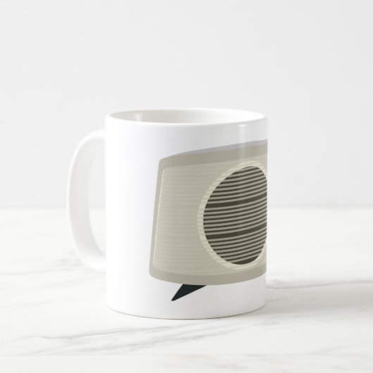 Retro  radio Mid-Century Modern Audio Koffiemok (Voorkant links)