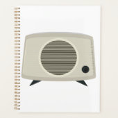 Retro  radio Mid-Century Modern Audio Planner (Voorkant)