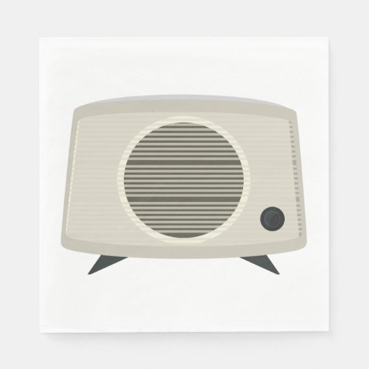 Retro  radio Mid-Century Modern Audio Servet (Voorkant)