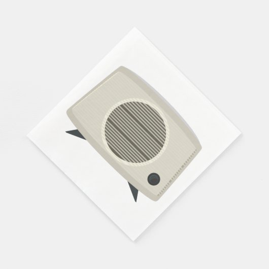 Retro  radio Mid-Century Modern Audio Servet (Hoek)