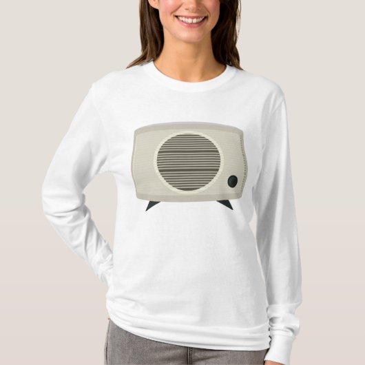 Retro radio Mid-Century Modern Audio T-shirt (Voorkant)