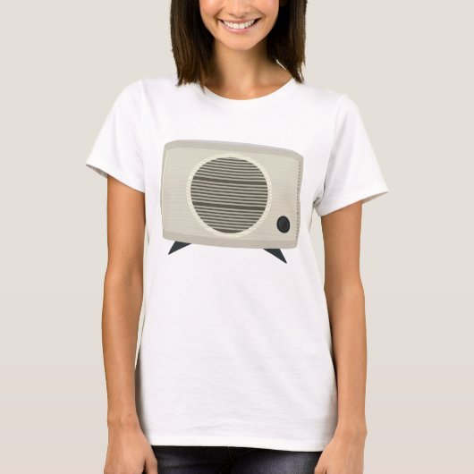 Retro  radio Mid-Century Modern Audio T-shirt (Voorkant)
