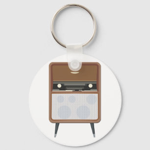 Retro-radio op Legs-Sleutelhanger Sleutelhanger