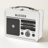 Retro Radio Persoonlijke Naam (Voorkant)