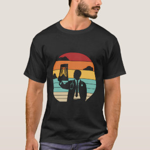 Retro Radiograaf Radiologie Verpleegkundige Techno T-shirt