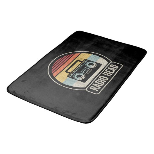 Retro  radiokop badmat (Gekanteld)