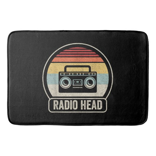 Retro radiokop badmat (Voorkant)