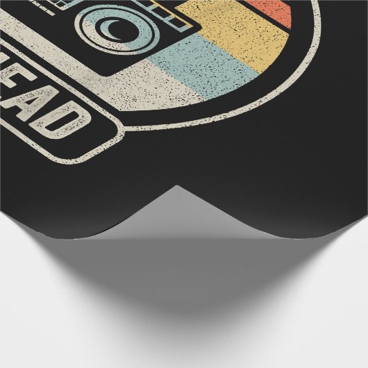 Retro  radiokop cadeaupapier (Hoek)