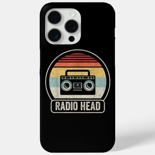 Retro  radiokop Case-Mate iPhone case (Achterkant)
