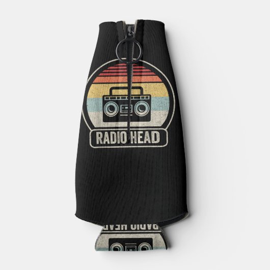 Retro  radiokop flesjeskoeler (Achterkant)