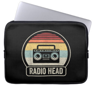 Retro  radiokop laptop sleeve
