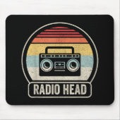 Retro  radiokop muismat (Voorkant)