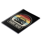 Retro  radiokop notitieboek (Linkerzijde)