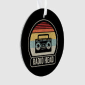 Retro  radiokop ornament (voorkant)