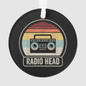 Retro  radiokop ornament (achterkant)