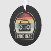 Retro  radiokop ornament (voorkant)