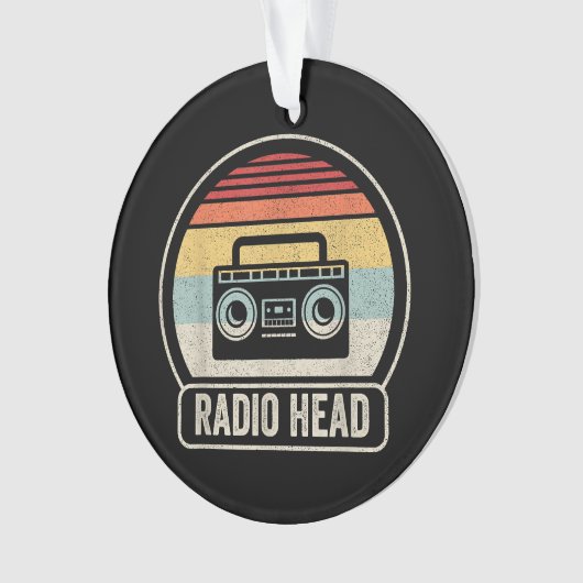 Retro  radiokop ornament (voorkant)