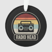 Retro  radiokop ornament (voorkant)