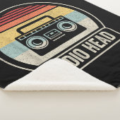 Retro  radiokop sherpa deken (3/4)
