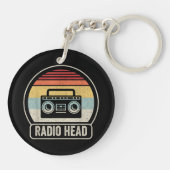 Retro radiokop sleutelhanger (Achterkant)