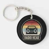 Retro radiokop sleutelhanger (Voorkant)