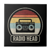 Retro  radiokop tegeltje (Voorkant)