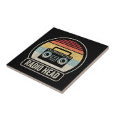 Retro  radiokop tegeltje (Zijkant)