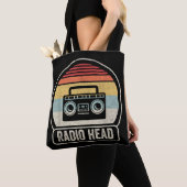 Retro  radiokop tote bag (Dichtbij)