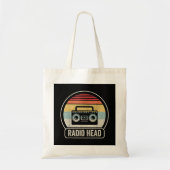 Retro  radiokop tote bag (Voorkant)