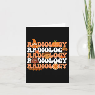 Retro Radiologie Pompoen Radioloog X-ray Herfst Da Kaart