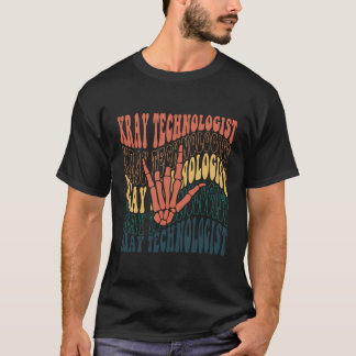 Retro-radioloog voor radiograaf of radiol t-shirt